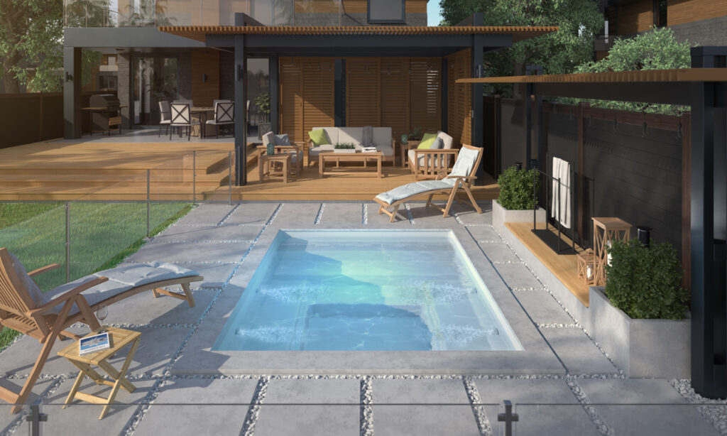 8x10 Mova pool Retailer and installer in Toronto Ontario and Oakville, MILTONSTONE landscapes and pool builder in Toronto