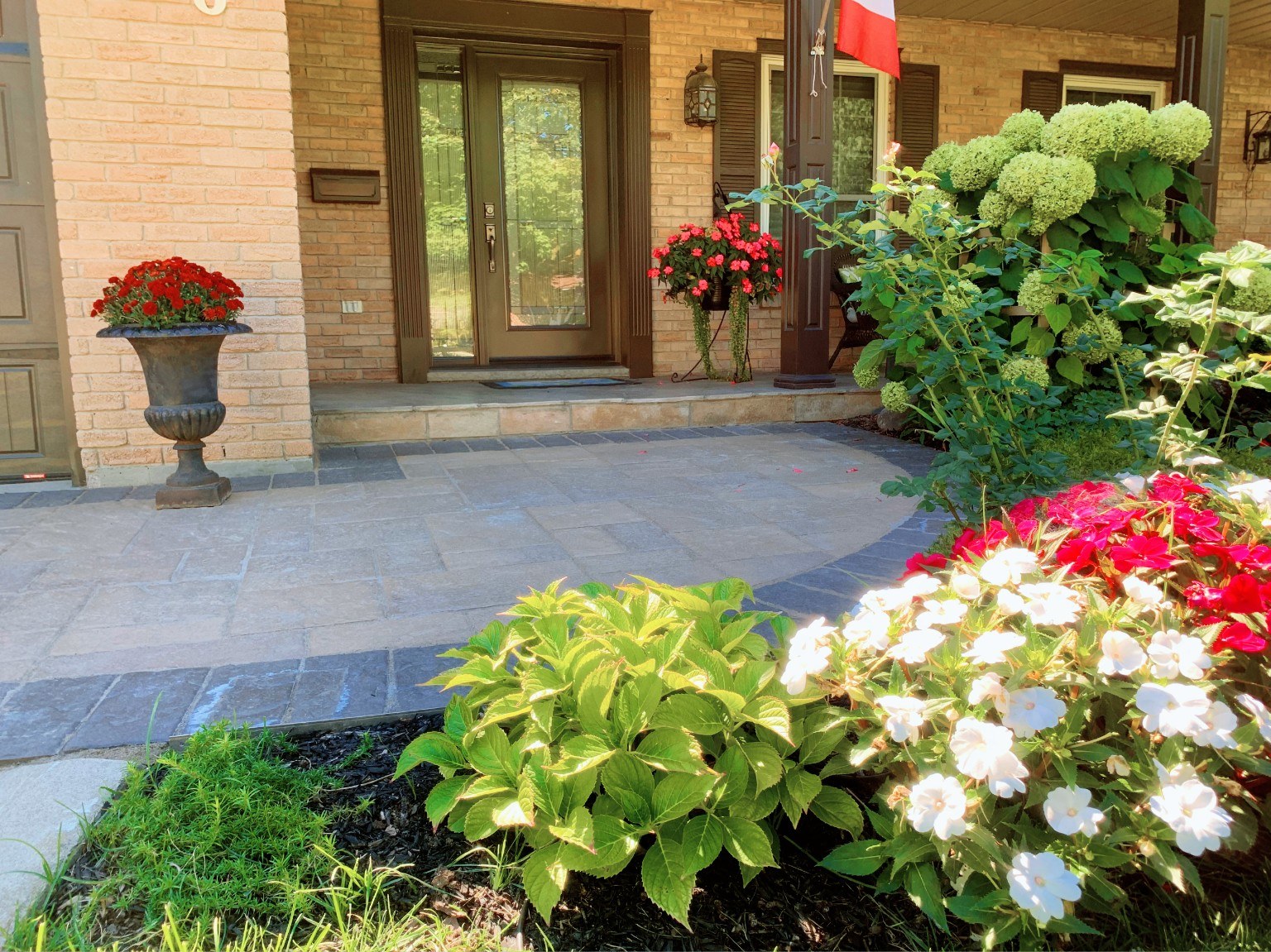 Front entrance and planting in Milton