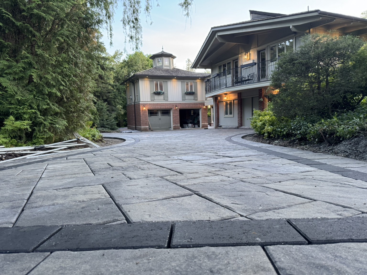 During — paving before the joints were completed